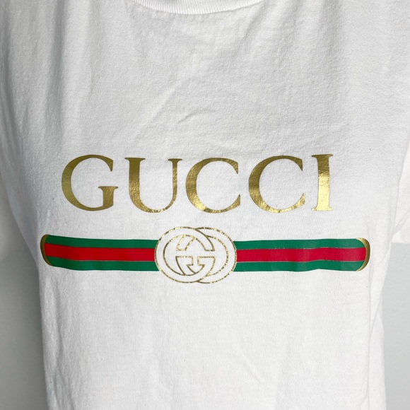 unbranded Tops - White  GG White tee shirt size Small